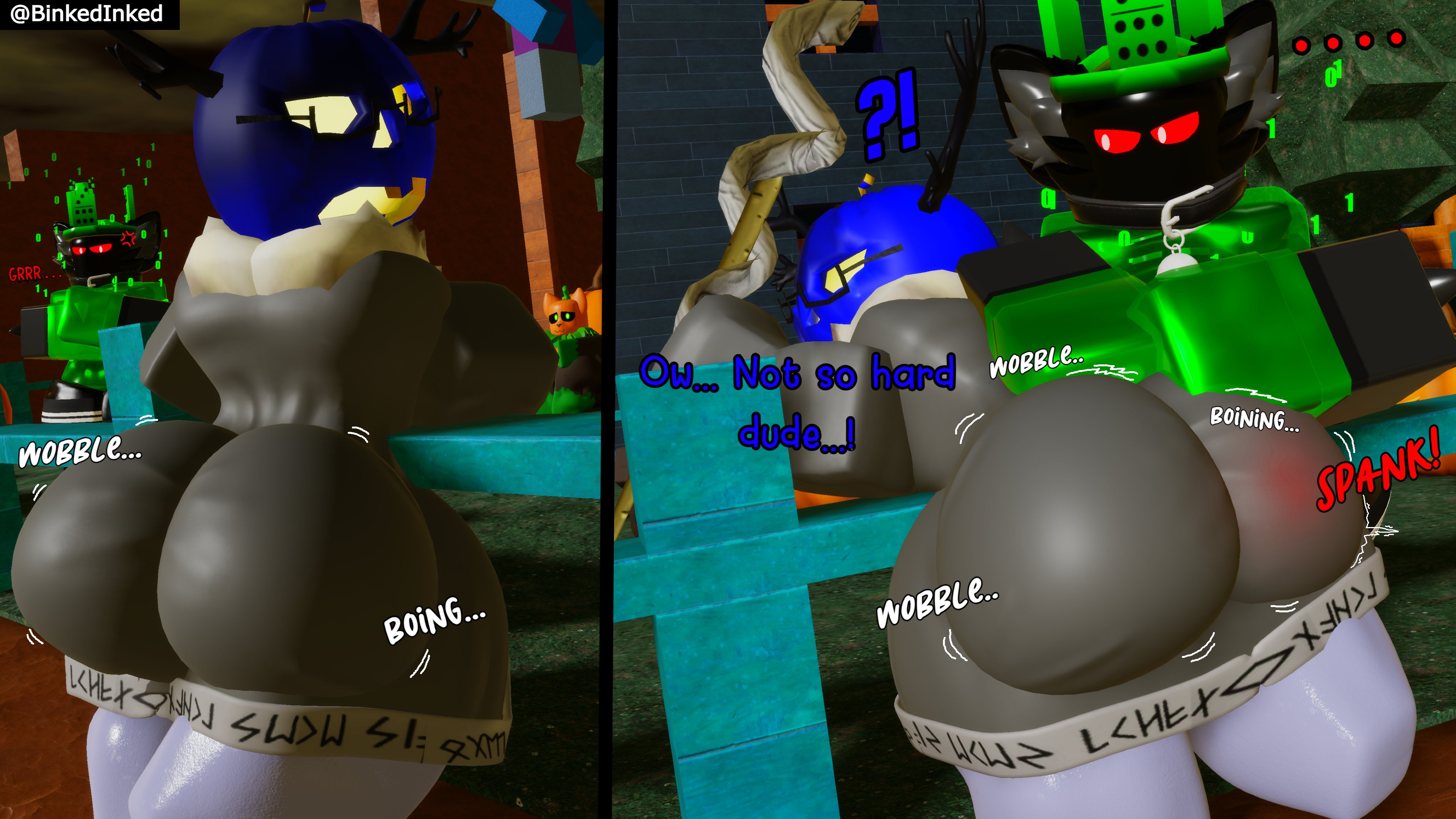 1x1x1x1, 1x1x1x1 (forsaken), 2boys, 3d, 3d (artwork), 3d model, ass, binkedinked, dialogue, dusekkar, dusekkar (forsaken), forsaken (roblox), gay, gay sex, male only, matt dusek, partially clothed, roblox, roblox game, robloxian, tagme, thighs