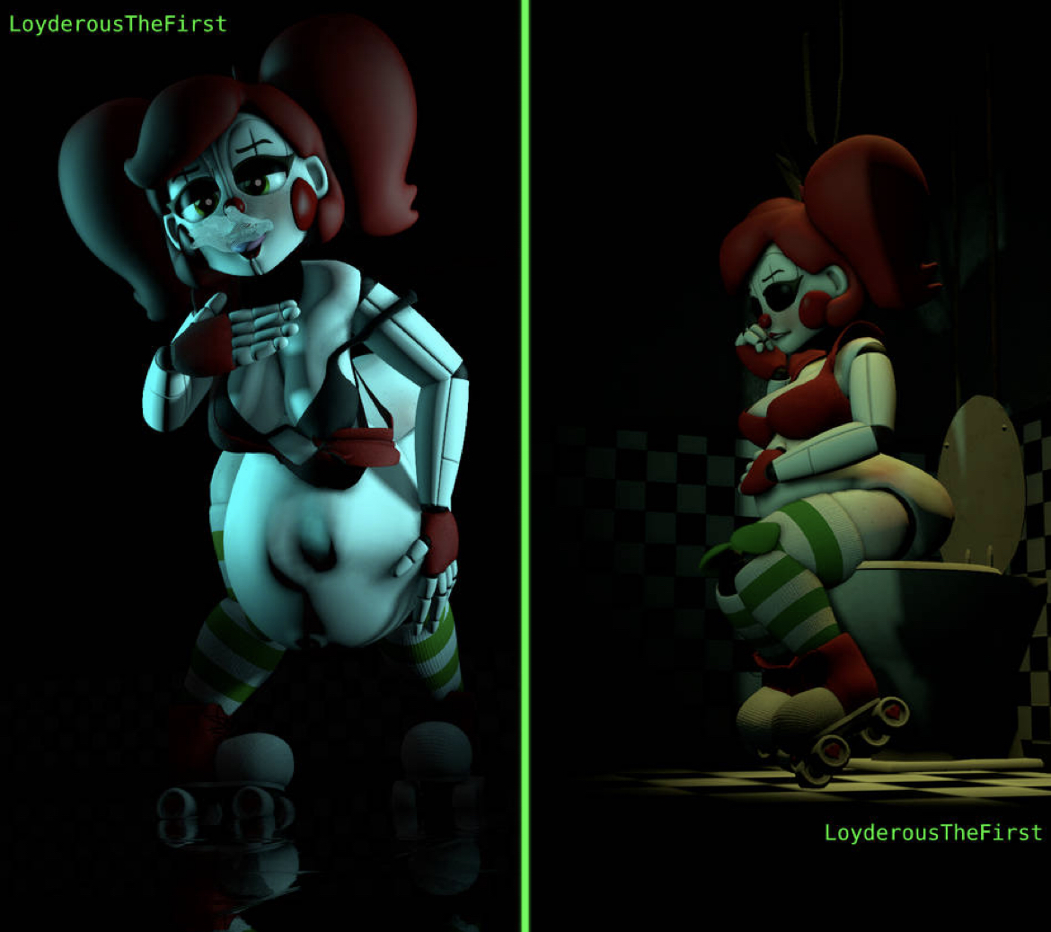 3d, baby (fnafsl), circus baby, circus baby (fnaf), digestion, disposal, female, five nights at freddy's, five nights at freddy's: sister location, lip biting, loyderousthefirst, oral vore, post-digestion, post-vore, so87baby, summer of 87 baby, toilet, vore