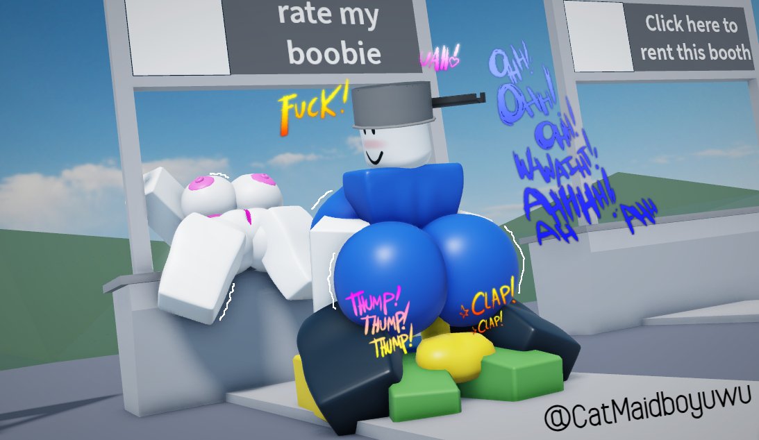 1boy 2girls 3d big_breasts breasts catmaidboyuwu female/male male/female pot rate_my_avatar roblox roblox_game robloxian sex straight tagme text