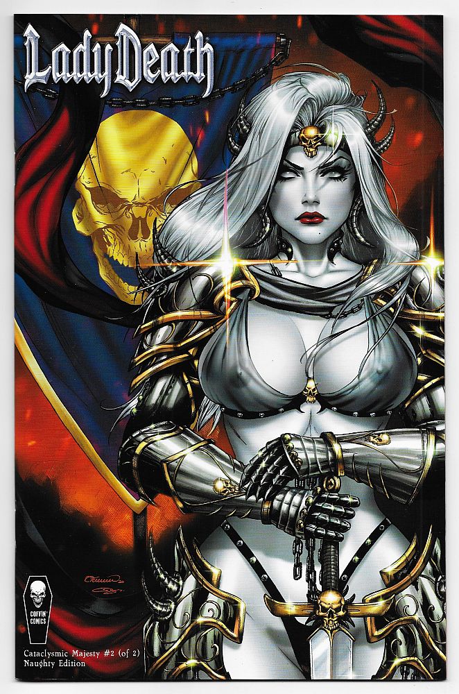 collette_turner dominant_female lady_death sanju_nivangune seductive transparent_clothing warrior white_eyes white_hair