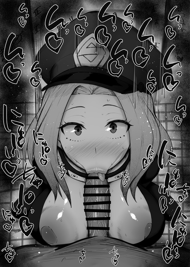 :>=, 1boy, 1girls, big breasts, big penis, black and white, blush, bodysuit, breasts, camie utsushimi, censored, dark skin, dark-skinned male, detailed background, drooling, erect nipple, erect nipples, eyelashes, fellatio, female, hat, heart, human, indoor, inside, interracial, kurotama, looking at viewer, male, male pov, my hero academia, nipple slip, nipples, oral, oral sex, partial male, penis, room, saliva, shiketsu high school cap, shiny, shiny skin, short hair, sketch, sound effects, squatting, student, superheroine, sweat, text, vein, veins, veiny, veiny penis