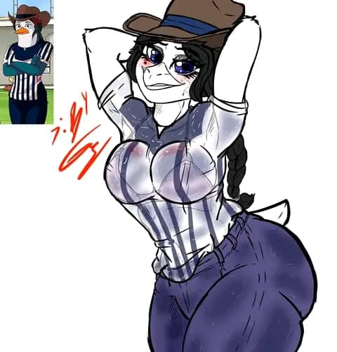 1girls anthro anthro_only anthro_solo big_ass big_butt big_hips braided_hair cf_monterrey female female_only flush flushed genderswap liga_mx penguin pingu_(ubaldo_mx) ponytail rule_63 sketch solo sweat sweating transparent_clothing ubaldo_mx