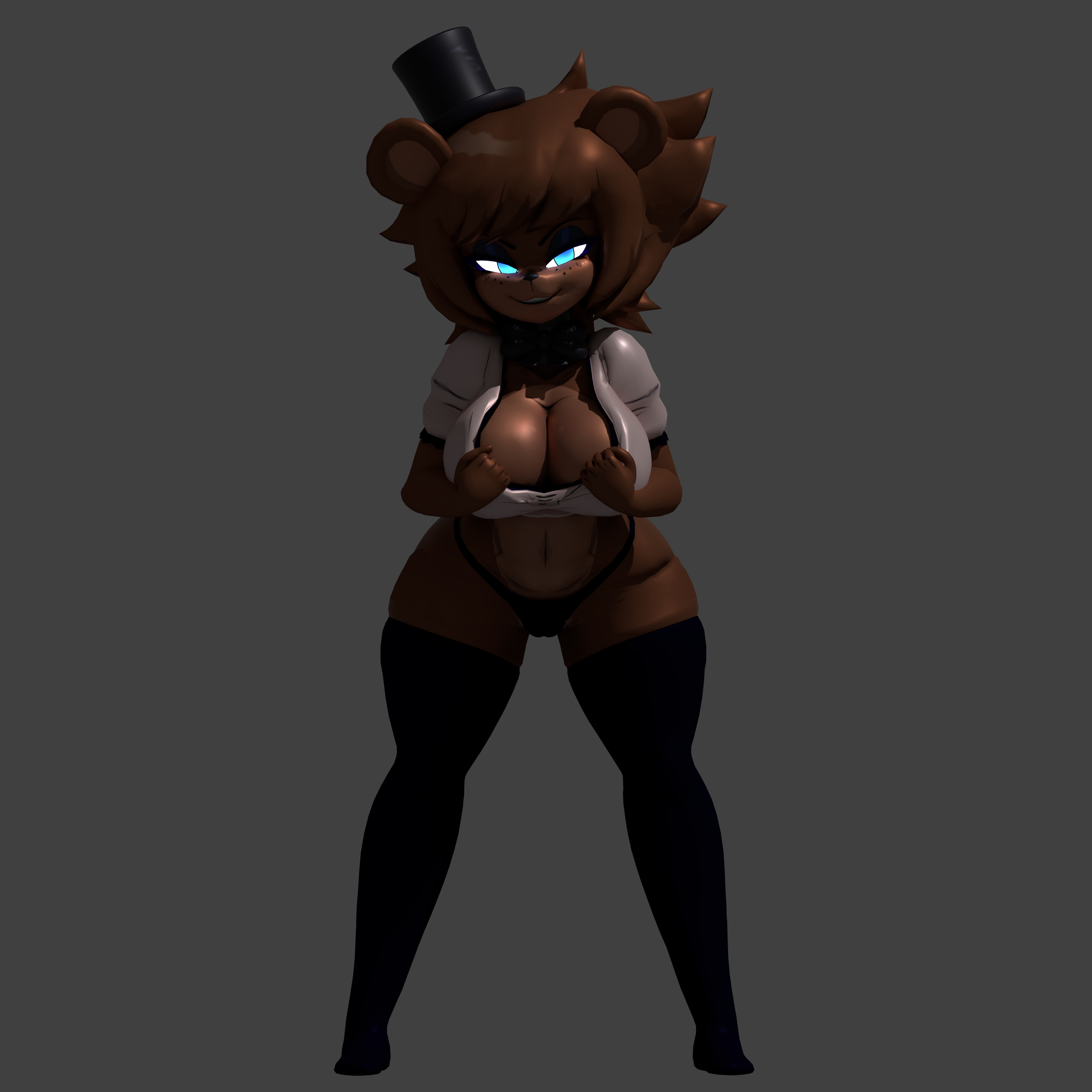 3d, cally3d, clazzey, cryptiacurves, fazclaire's nightclub, female, five nights at freddy's, fnaf, freddy (fnaf), fredina (cally3d), fredina's nightclub, frenni (cryptia), frenni fazclaire, scottgames, solo, tagme