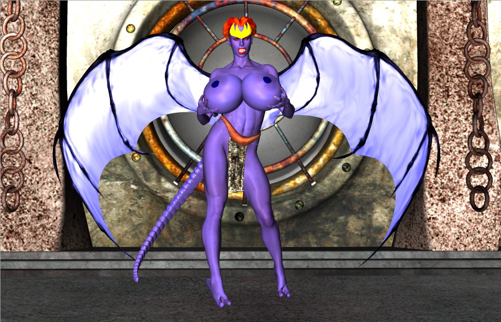 3d chup@cabra demona disney gargoyles nipples tagme