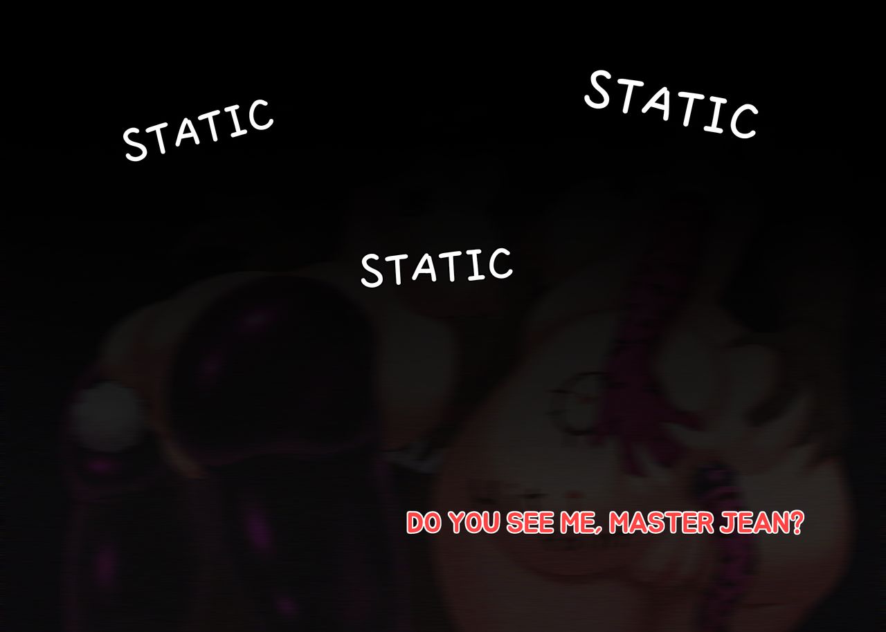 1boy, 2d, 2girls, amber (genshin impact), ass, ass grab, bikini, blue hair, breasts, brown hair, bunny ears, bunnysuit, camera, comic, dialogue, english text, eula (genshin impact), exposed breasts, exposed pussy, female, functionally nude, genshin impact, huge cock, leopard, male, penis, plug (sex toy), poper, pussy, reverse bunnysuit, tagme, tattoo, text