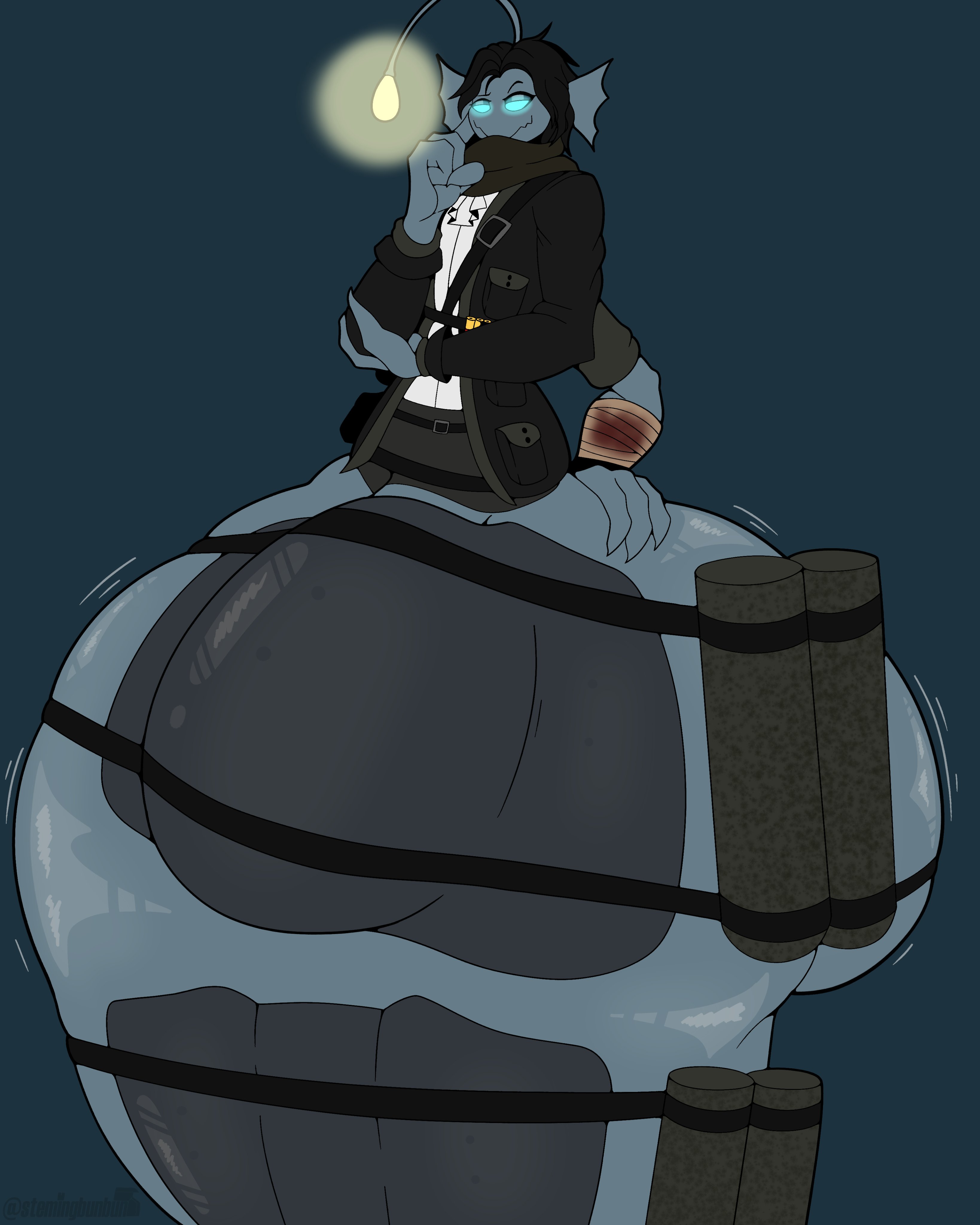 3 arms, ass, big ass, big butt, fish, gay, hyper ass, male, male only, merfolk, merman, multi arm, multi limb, pressure (roblox), roblox, roblox game, roblox23074, sebastian solace, serpentine, smug, smug face, solo male, source request, stemingbunbun, tagme