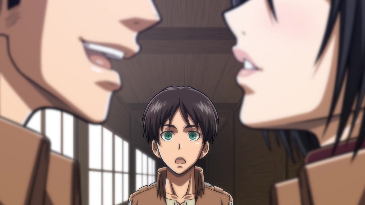 1girls 2boys asian asian_female attack_on_titan black_hair brown_hair clothed clothed_female clothed_male eren_jaeger faceless_female faceless_male female fully_clothed green_eyes ignoring implied_cuckolding indoors jacket jean_kirstein jeankasa light-skinned_female light-skinned_male light_skin looking_at_another looking_at_partner looking_pleasured lost_rarities male male/female mikasa_ackerman military_jacket military_uniform open_mouth pale-skinned_female pale-skinned_male pale_skin paradis_military_uniform red_scarf scarf shingeki_no_kyojin soldier takapiko talking talking_to_another talking_to_partner teeth unbuttoned uniform upper_teeth watching