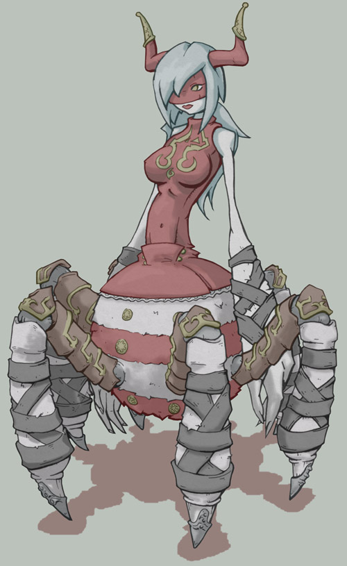 1girls archnemon digimon digimon_(species) female female_only long_hair solo tagme white_hair