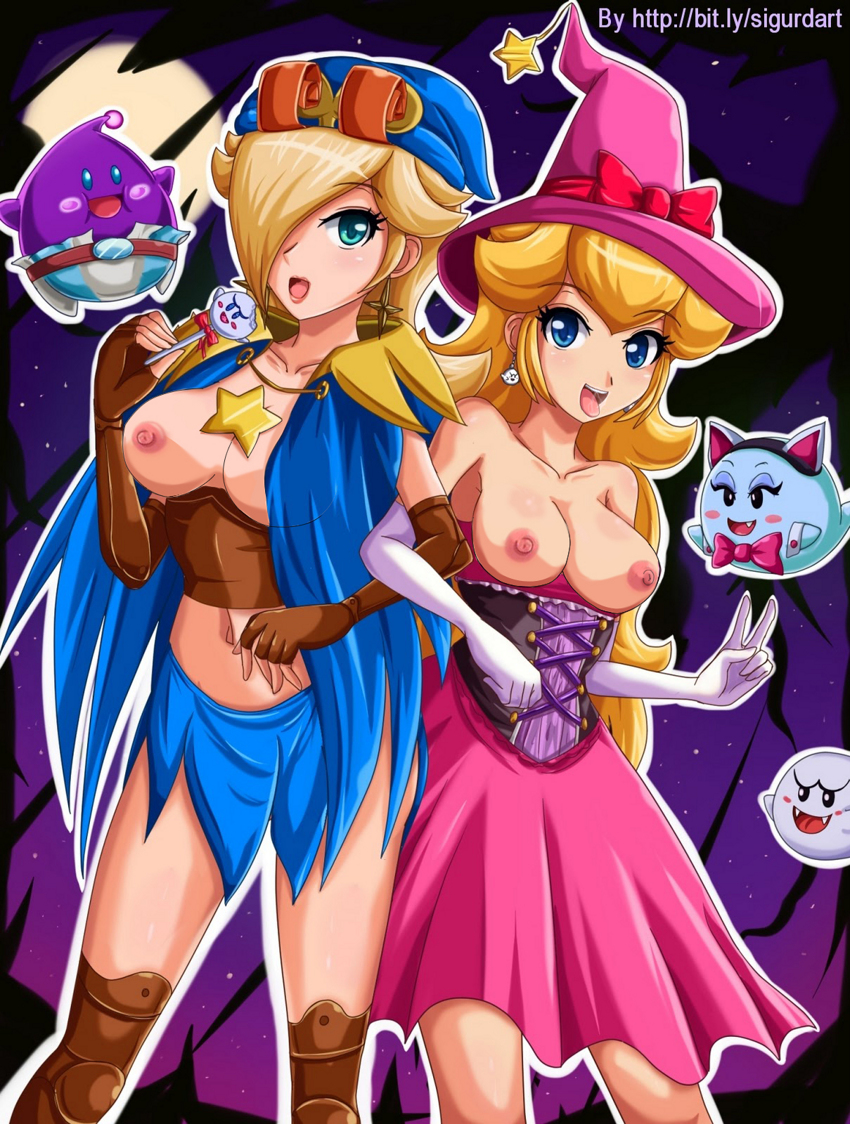 boo_(mario) cosplay female geno_(mario)_(cosplay) halloween human lahla lubba luma mario_(series) nintendo paper_mario princess_peach princess_rosalina sigurdhosenfeld super_mario_galaxy super_mario_rpg