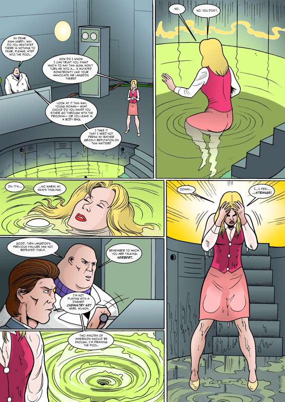 blonde_hair comic dialogue felicia_hardy kingpin manicart1 marvel marvel_comics muscle_growth speech_bubble spider-man:_the_animated_series spider-man_(series) tagme transformation wet wilson_fisk