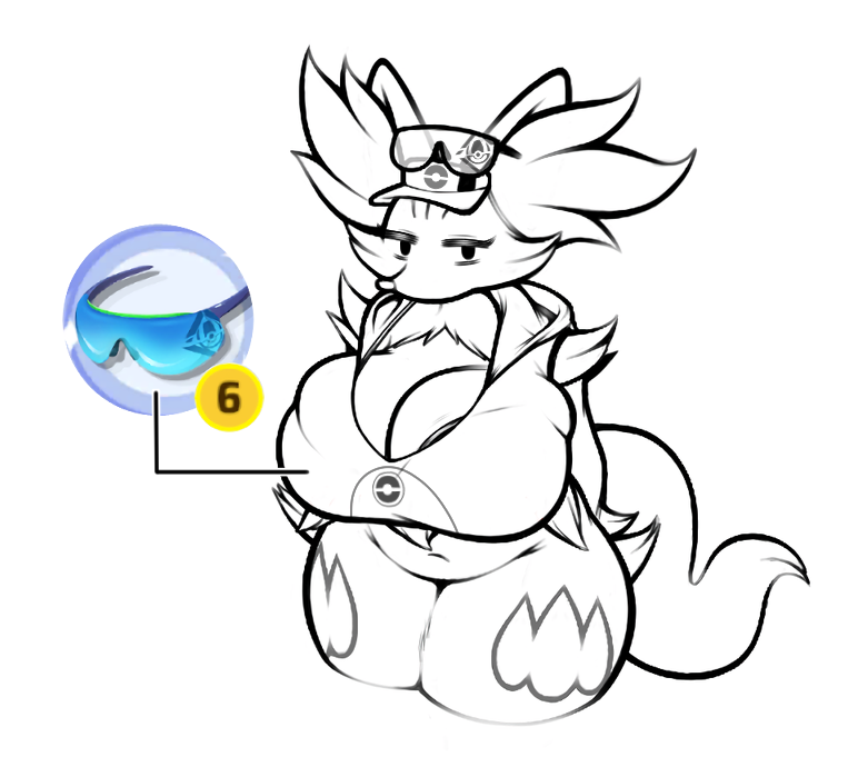 big_breasts box_(hajimeyou654) braixen breasts female female_only paytowin pokémon_(species) pokemon pokemon_(species) pokemon_unite solo