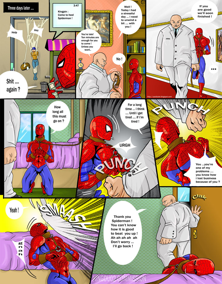 gay kingpin male male_only marvel peter_parker sirio smooth_skin spider-man spider-man_(series) tagme wilson_fisk yaoi