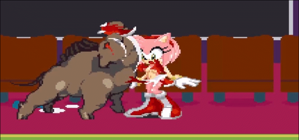 amy rose, animated, breasts, clothing, dominant feral, eulipotyphlan, female, female on feral, femsub, feral, functionally nude, functionally nude female, genitals, gif, hedgehog, male, male/female, maledom, mammal, penis, project x love potion disaster, sega, sex, sonic (series), sonic the hedgehog (series), suina, torn clothing, zoophilia