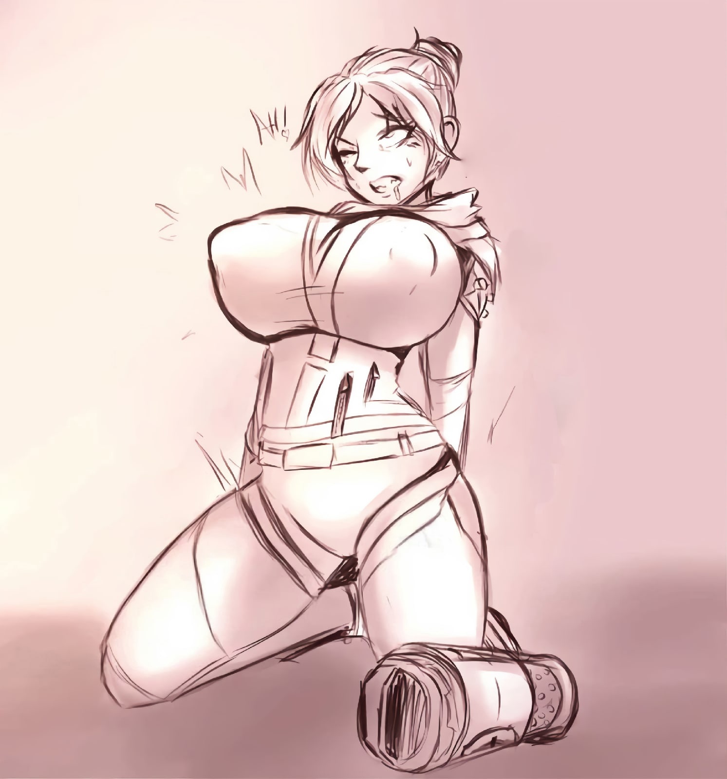 1girls, 2d, apex legends, ass, ass expansion, big ass, big breasts, big butt, body transformation, breast expansion, breast growth, breast growth (enlargement), breast squeeze, breast squish, breasts, bursting breasts, bursting butt, bursting clothes, butt expansion, critnuke, erect nipples, erect nipples under clothes, erection, erection under clothes, female, female only, figure transformation, full body, growth, heart, hips, horny, horny female, hourglass figure, huge breasts, human, human only, humanoid, kneeling, large breasts, nipples, orgasm, orgasm face, outgrowing clothes, pleasure face, simple background, simple coloring, solo, solo female, stretched clothing, thick, thick ass, thick hips, thick legs, thick thighs, thigh expansion, thighs, tight clothes, tight clothing, tight pants, tights, transformation, wide hips, wraith (apex legends)
