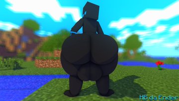 big_ass big_balls big_butt block enderman hb_(hb_the_ender) hbtheender male_only minecraft original_character