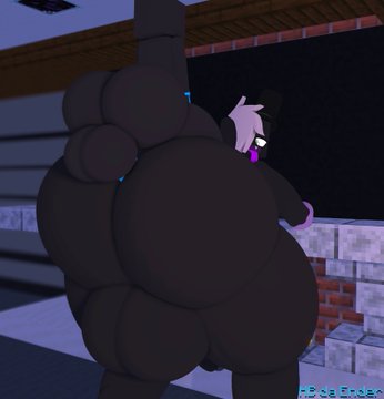 2boys anal anal_sex big_ass big_balls big_butt enderman femboy hb_(hb_the_ender) hbtheender lowres male_only minecraft original original_characters perching_position rosse_(stemingbunbun)