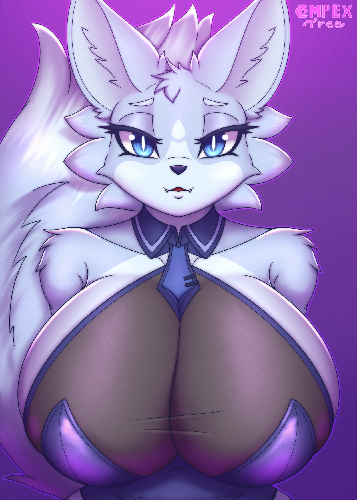 1girls 2020s 2021 anthro big_breasts big_tail blue_body blue_eyes blue_fur bowtie bowtie_collar breasts cleavage cleavage_dress clothed clothed_female clothes clothing complextree costume eir_(complextree) eyelashes female female_focus female_only fluffy fluffy_ears fluffy_tail fox fox_ears fox_girl fox_humanoid fox_tail fur furry furry_ass furry_breasts furry_ears furry_female furry_only furry_tail humanoid long_tail looking_at_viewer mouth mouth_open no_dialogue no_humans oc original original_character partially_clothed partially_clothed_female partially_nude revealing revealing_clothes simple_background snout socks suggestive sword tail teeth teeth_showing teeth_visible thick_thighs thighs two_tone_body two_tone_fur two_tone_tail watermark