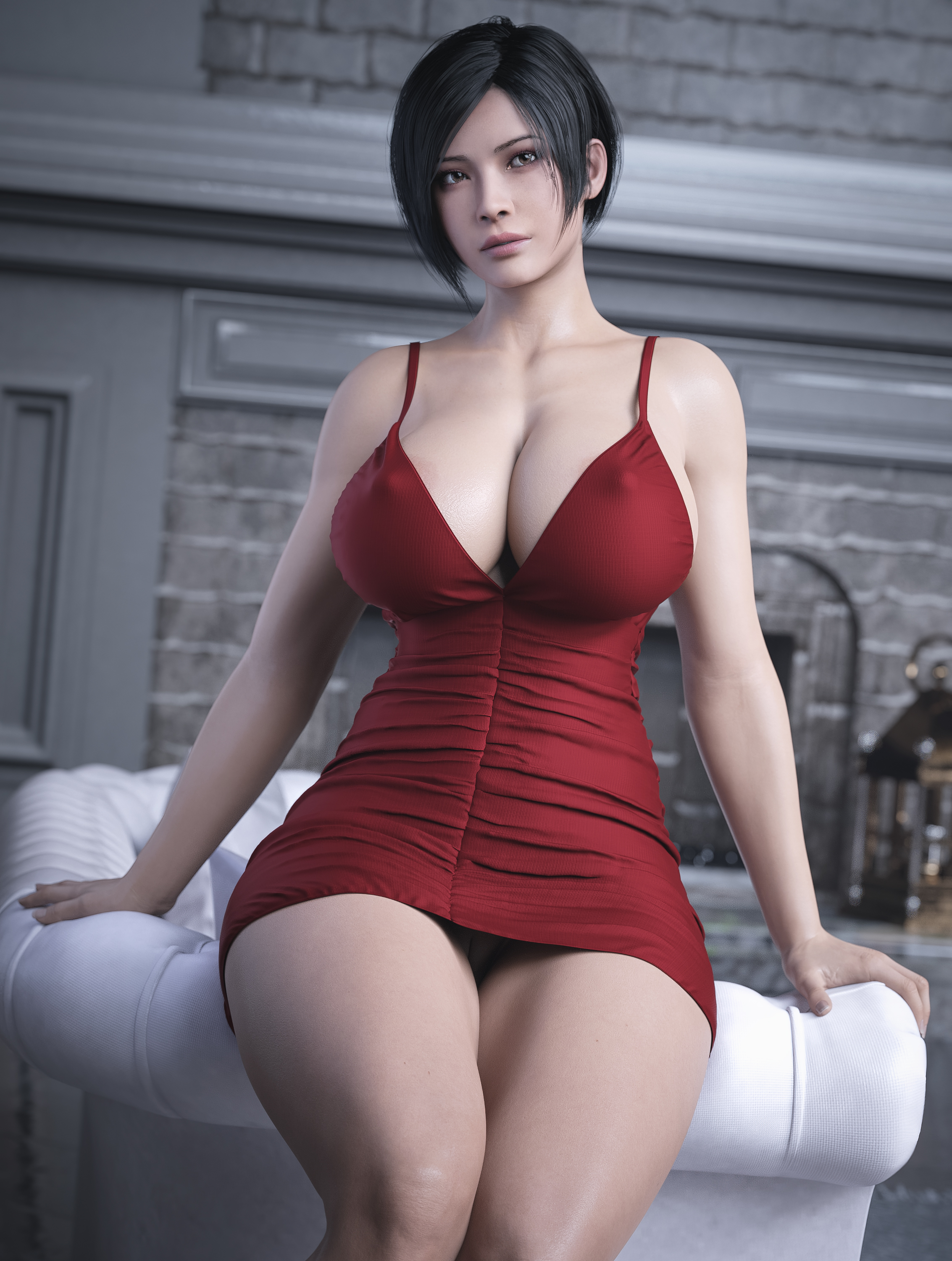 1girls, 3d, ada wong, ada wong (adriana), big breasts, breasts, female, female only, large breasts, resident evil, resident evil 2, resident evil 2 remake, resident evil 4, resident evil 4 remake, solo, stevencarson, thick thighs