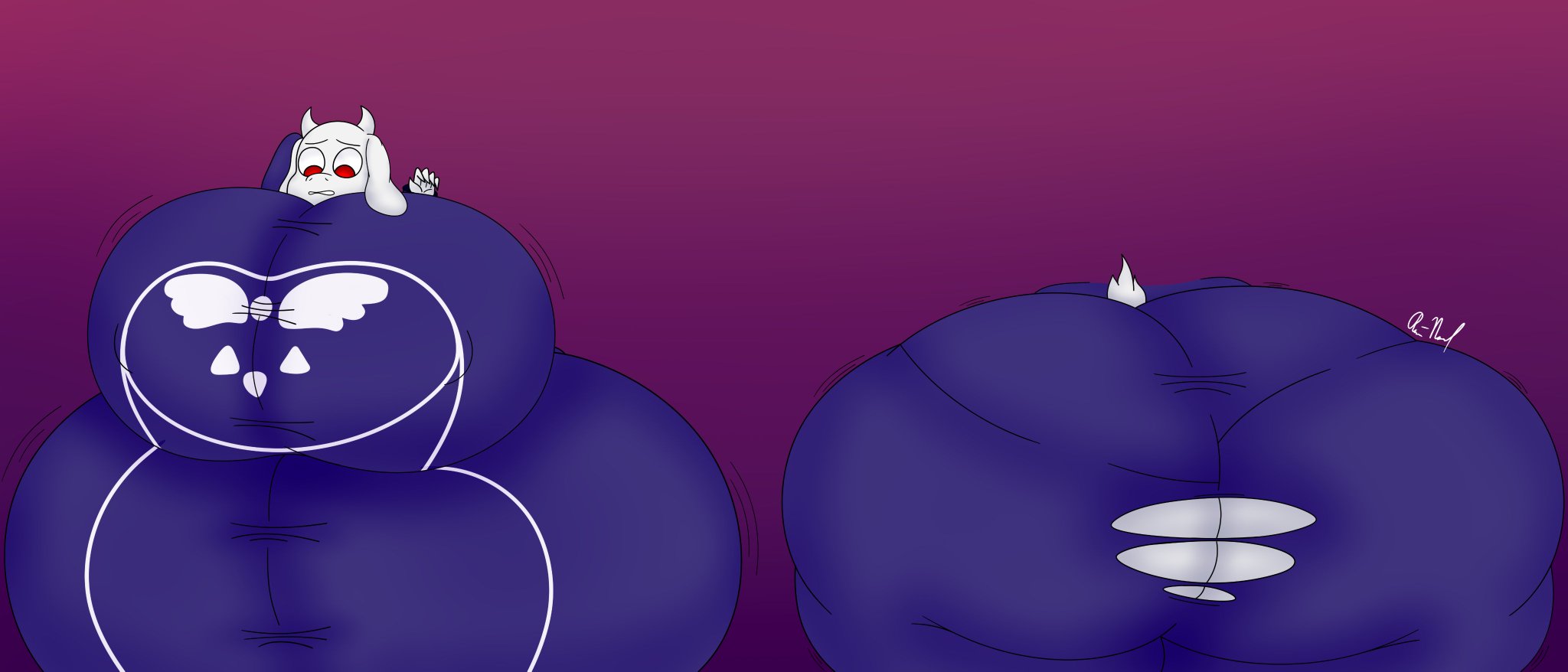 1girls, 2d, 5 fingers, animal ears, animal tail, anthro, ass, ass bigger than body, ass bigger than head, ass bigger than torso, ass expansion, ass in dress, boss monster, breasts, breasts bigger than head, bubble ass, bubble butt, clothing, curvy, curvy body, curvy female, curvy figure, dress shirt, enormous breasts, expansion, female, female focus, female only, fingers, floppy ears, fur, furry, goat, horn, hourglass figure, huge ass, huge breasts, huge hips, huge thighs, humanoid, hyper, hyper ass, hyper breasts, large ass, large breasts, larger female, long ears, mammal, massive ass, massive breasts, massive butt, mature anthro, mature female, milf, monster girl, nervous, no panties, reallynormal, red eyes, ripped pants, simple background, solo, solo female, tail, thick, thick thighs, thighs, thighs bigger than head, thunder thighs, top heavy, toriel, torn clothes, torn clothing, torn pants, undertale, undertale (series), video games, white body, white fur, wide hips, wide thighs