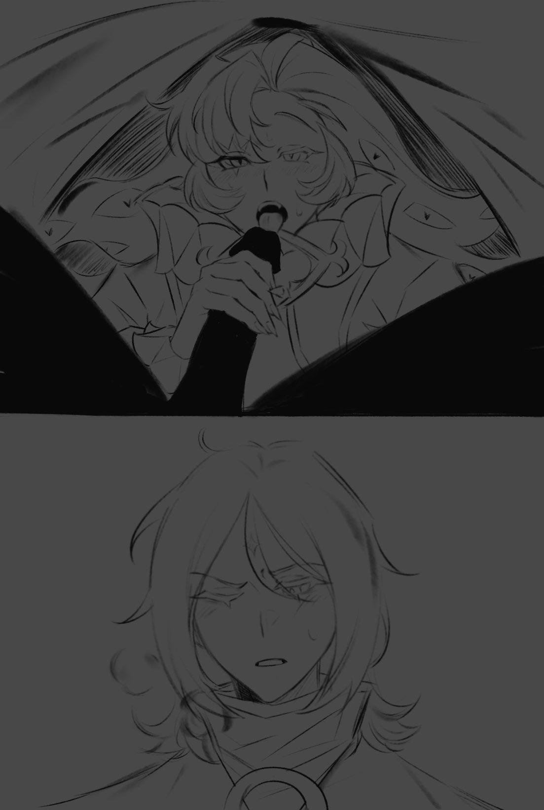 2boys, cookie run, cookie run kingdom, gay, heart, heart eyes, heart-shaped pupils, licking, licking penis, male, penis, pure vanilla cookie, scp 0126, shadow milk cookie, sweat, sweatdrop, sweating, truthless recluse, under the covers, yaoi