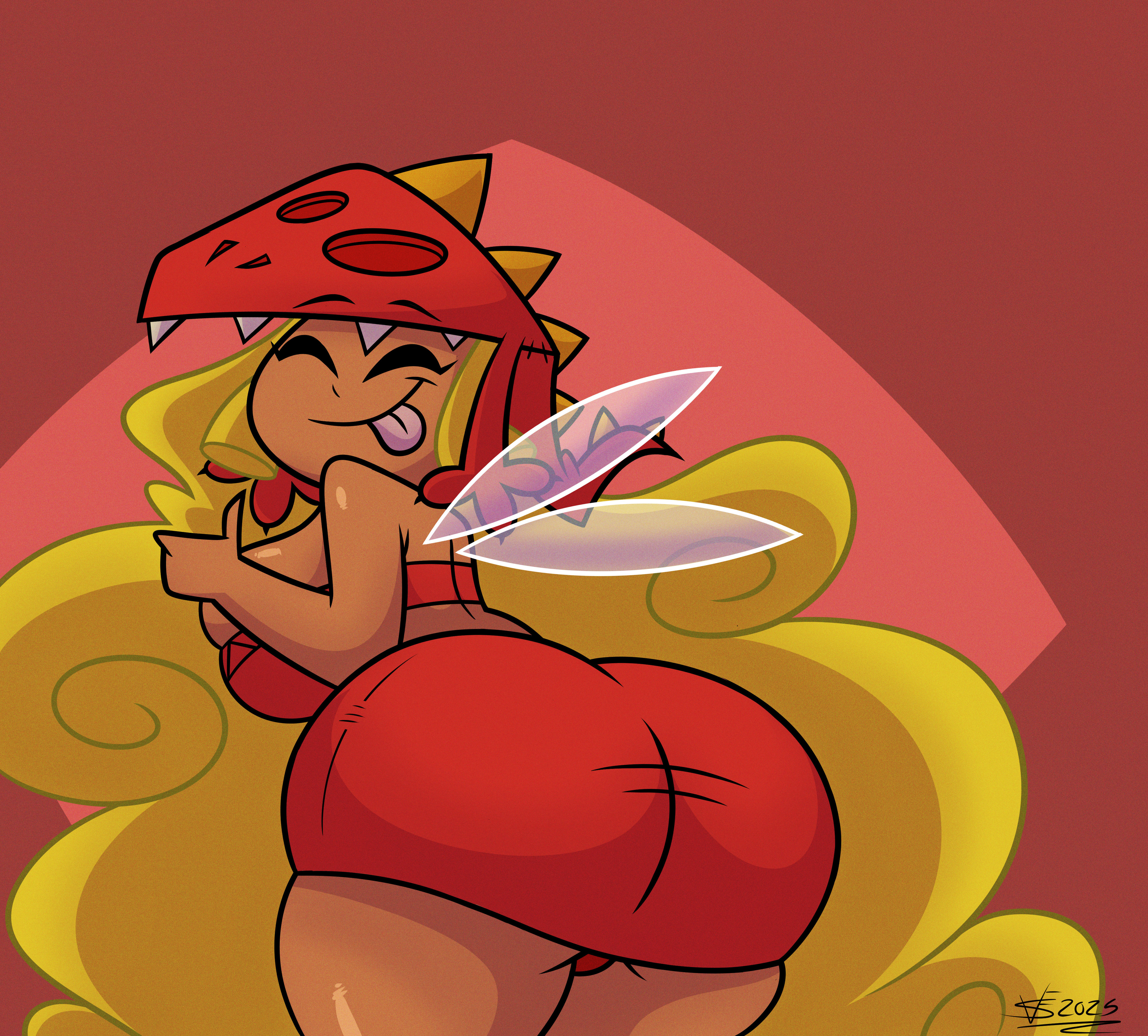1girls, ass, ass focus, bbw, big ass, big breasts, big butt, blonde hair, breasts, bubble ass, bubble butt, dark skin, dark-skinned female, edith up (rayman), fat ass, female, huge ass, huge breasts, large ass, large breasts, naughtymex, nymph (rayman), rayman (series), rayman origins, seductive, seductive pose, sniffable ass, solo, solo female, solo focus, thick ass, thick thighs, ubisoft, wide hips, wide thighs