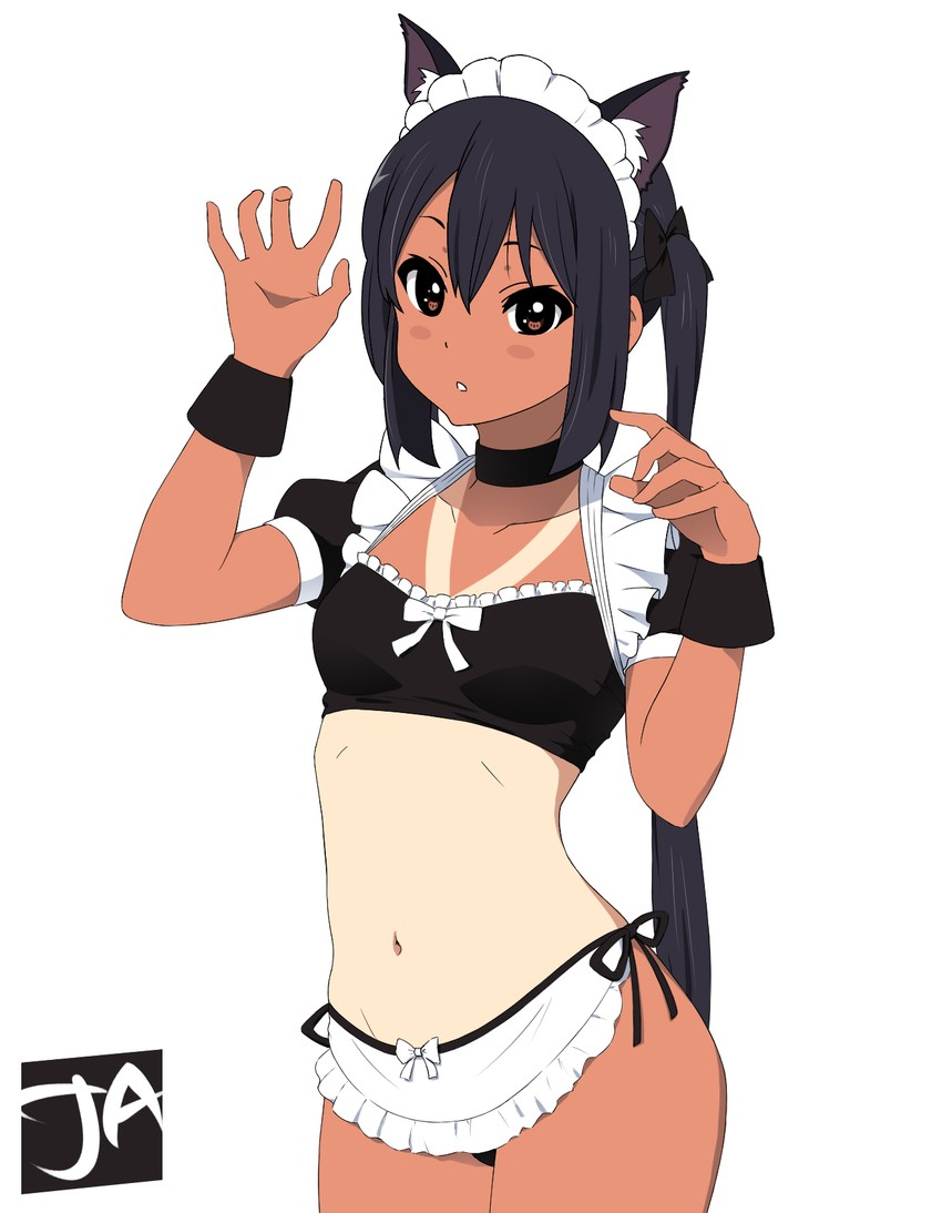 1girls alternate_version_available artist_request azusa_nakano_(k-on!) k-on! tagme