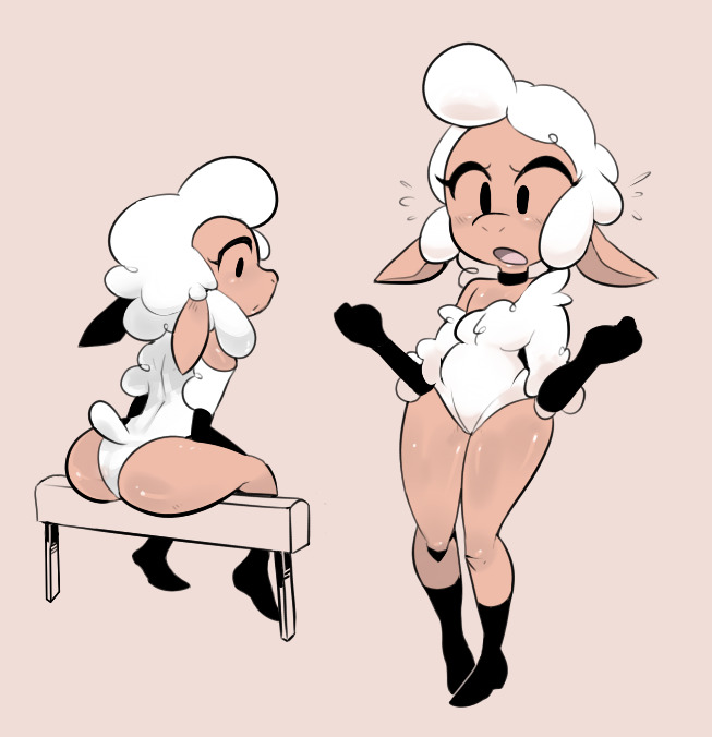 ass, female, female focus, leggy lamb, legs, mangneto, sheep, sheep girl, sheep wrecked