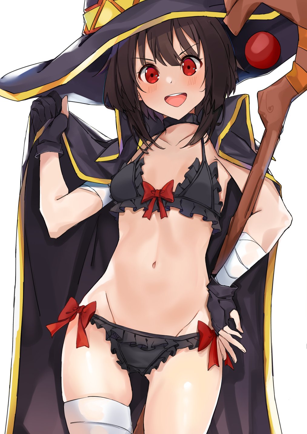 1girls female female_focus kono_subarashii_sekai_ni_shukufuku_wo! megumin tagme white_background xhunzei