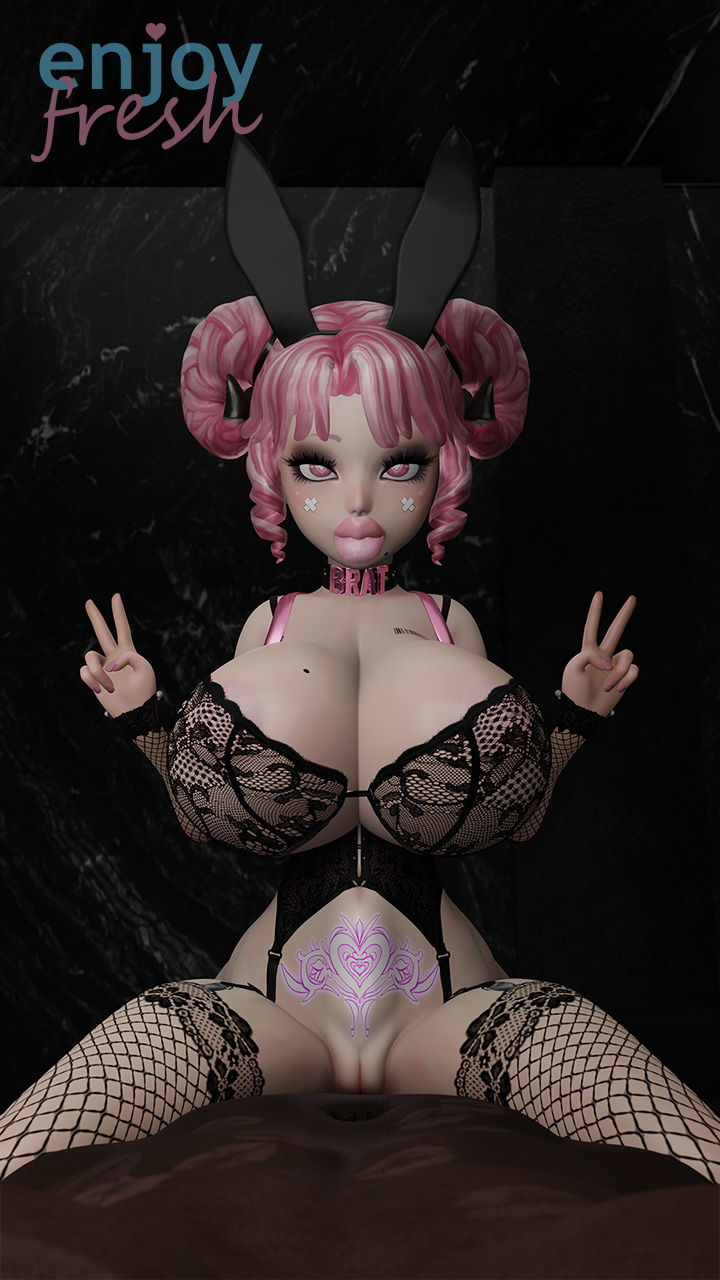 3d ahe_gao animal_ears ass asterin_(enjoyfresh) backpack bag bangs barcode barcode_tattoo bare_shoulders beauty_spot big_lips big_penis bimbo black_bra black_clothing black_legwear black_lingerie black_panties black_stockings black_underwear blush bodystocking bodysuit bra breasts bubble_butt bulge bunny_ears bunnysuit busty candy choker cleavage clothed_sex clothing cocksleeve collar colored_skin corset cowgirl_position curvaceous curvy_figure dark-skinned_male double_bun elf enjoyfresh exposed_breasts eyelashes eyes_rolling_back eyeshadow fake_lips fat_ass fat_butt female fingernails fishnet_legwear fishnet_stockings fishnets footwear full_lips g-string garter_straps half-closed_eyes hanging_breasts height_difference high_heels highleg highleg_panties huge_ass huge_breasts huge_cock humanoid interracial kiss_mark lace lace-trimmed_bra lace-trimmed_legwear lace-trimmed_panties lace-trimmed_thighhighs lace_trim large_ass large_breasts large_penis legwear light-skinned light-skinned_female light_skin lingerie lip_gloss lips lipstick looking_at_penis looking_pleasured makeup male_penetrating male_penetrating_female midriff mole_on_breast mole_under_mouth nail_polish naughty_face navel nipples oppai original original_character pale_skin pantsu perky_breasts petite pink_backpack pink_hair pink_lips pink_nails pink_skin platform_footwear platform_heels playboy_bunny plump plump_ass pointed_ears pubic_tattoo randosel sex shoes shortstack sideboob skimpy slutty_outfit solo_focus stockings stomach_bulge straddling tally tattoo testicles thick_lips thick_thighs thighhighs thighs thong tied_hair twintails underwear vaginal_insertion vaginal_penetration vaginal_sex wide_hips