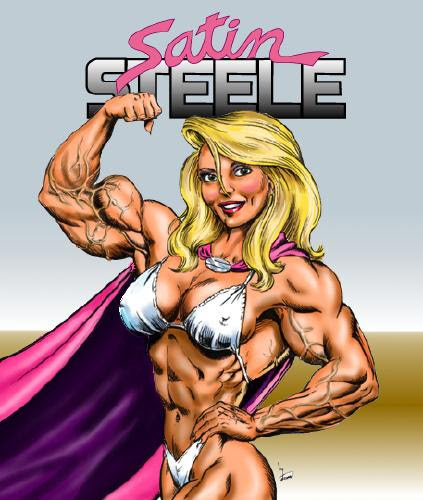 blonde_hair cape character_name dcmatthews female female_only muscular muscular_female satin_steele solo solo_female