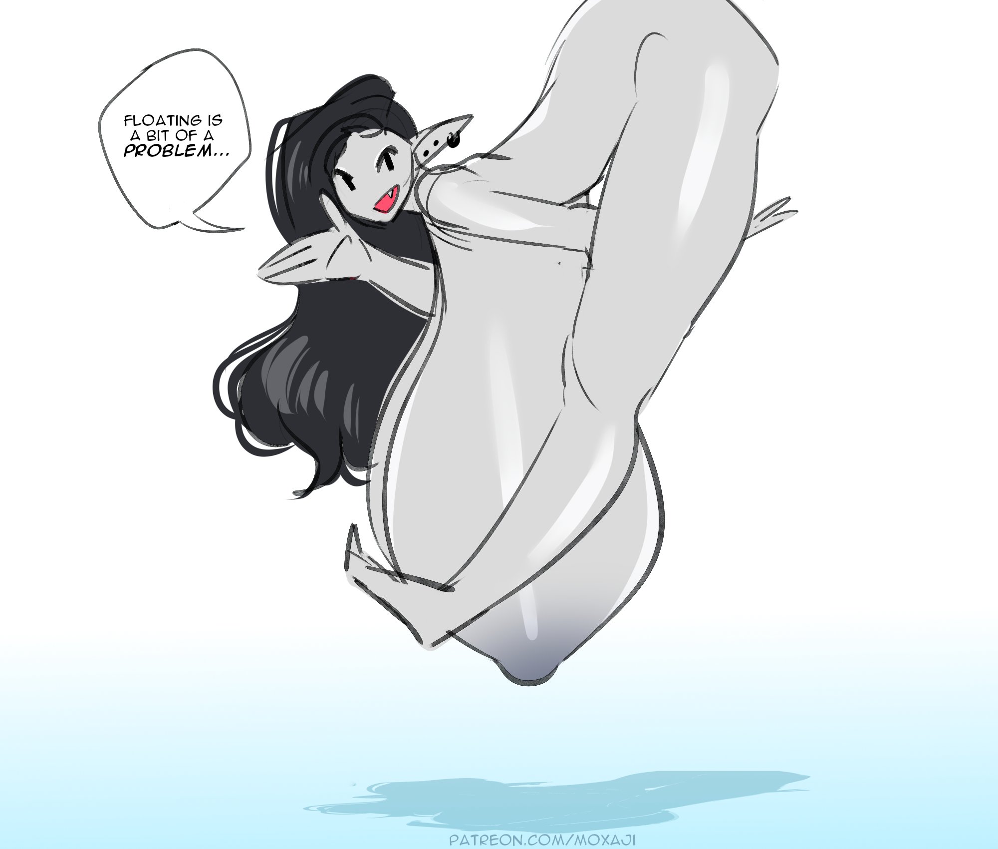 1girls, adventure time, ass, ass up, big ass, big breasts, breasts, breasts bigger than body, breasts bigger than head, breasts bigger than torso, enormous ass, enormous breasts, female, floating, gigantic breasts, grey skin, hanging breasts, heavy breasts, huge ass, huge breasts, hyper, hyper breasts, long hair, looking at viewer, marceline, massive ass, massive breasts, mob face, moxaji, tagme, talking to viewer, text, vampire