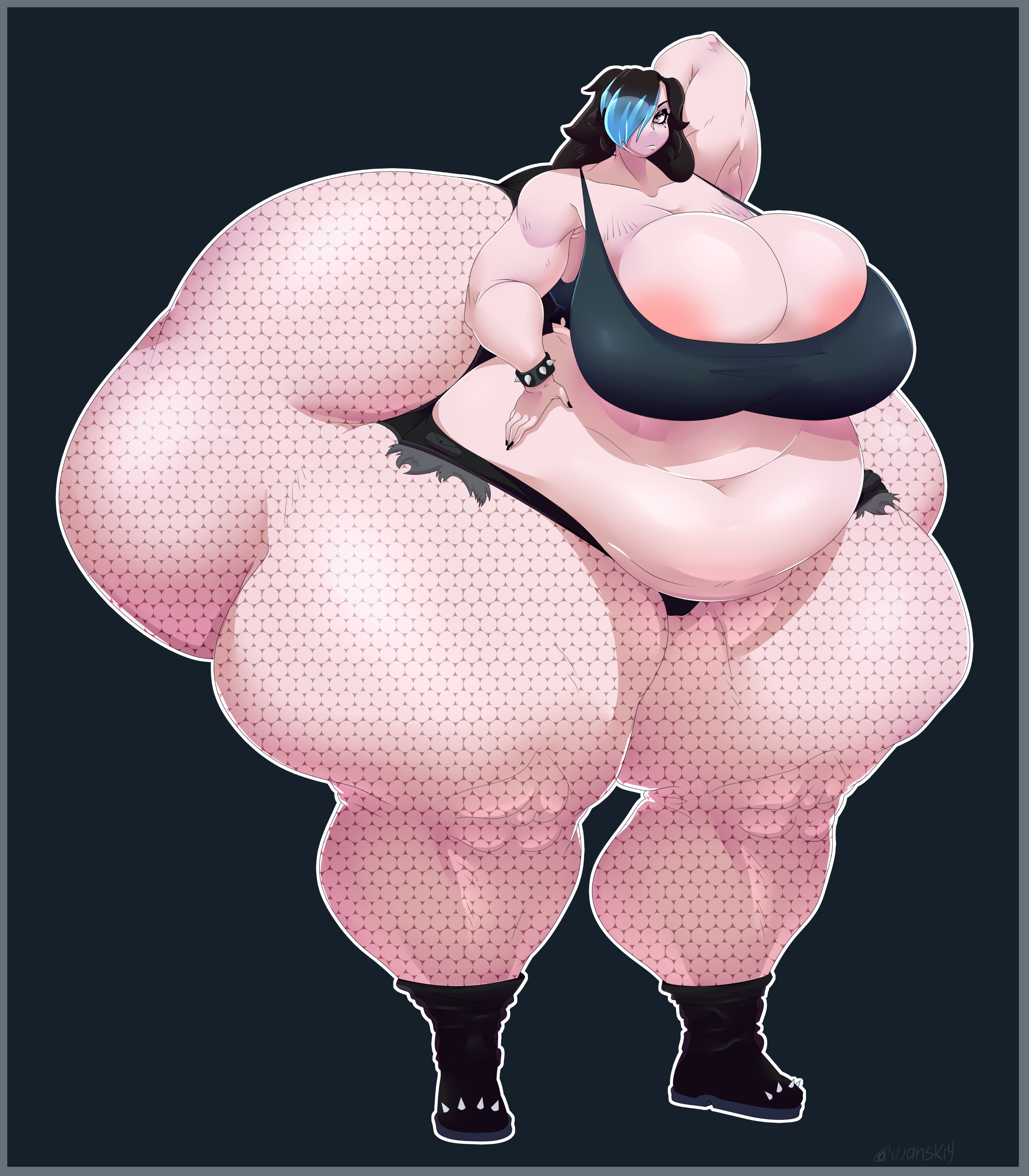 1girls, ass, ass bigger than body, ass bigger than breasts, ass bigger than head, big ass, big breasts, bra, breasts, breasts bigger than head, cleavage overflow, colossal ass, enormous ass, enormous breasts, fat ass, fat thighs, female, fishnets, gigantic ass, gigantic breasts, huge ass, huge belly, huge breasts, hyper, hyper ass, hyper breasts, massive ass, massive breasts, muscular, muscular female, overflowing ass, overflowing breasts, short hair, tagme, thick thighs, ujanskiy, vega (karps), wide hips