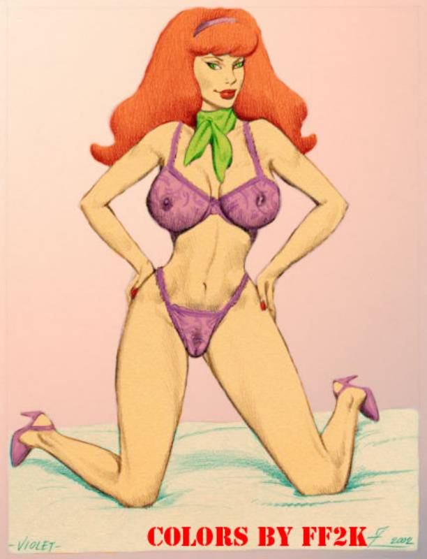 2002 colored daphne_blake female female_only ff2k hanna-barbera human julius_zimmerman nipples scooby-doo solo tagme