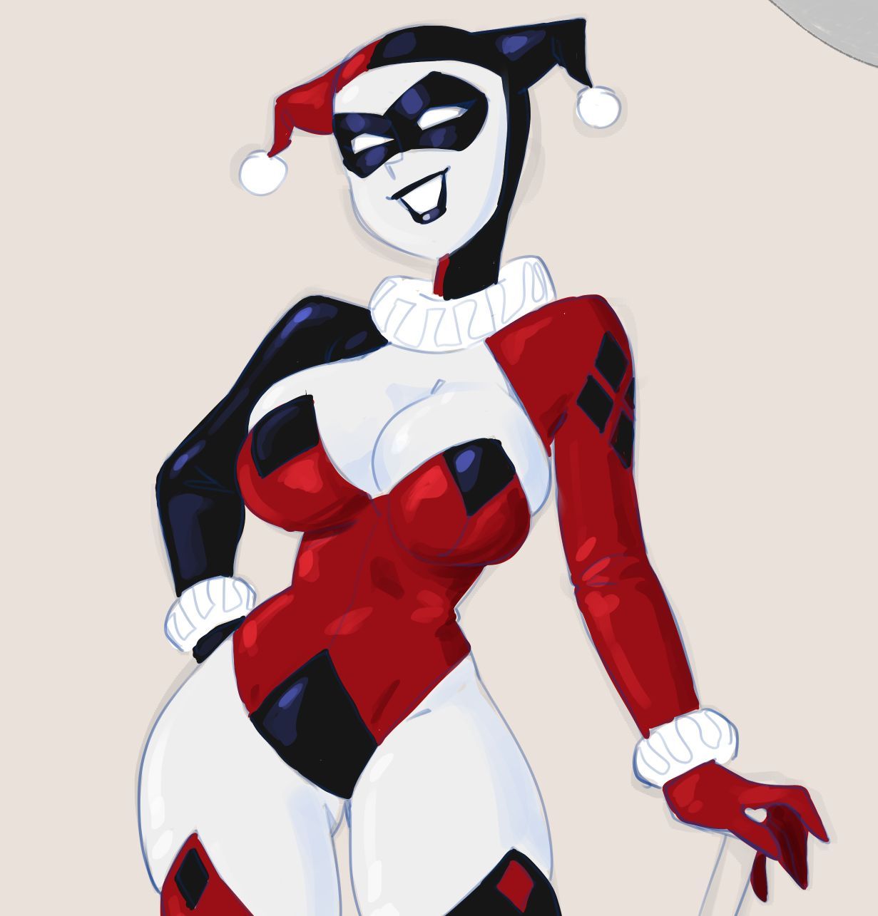 1girls, batman (series), big ass, big breasts, big thighs, breasts, curvaceous, curvy, curvy figure, dc, dc comics, digital media (artwork), female, harley quinn, harley quinn (classic), hips, hourglass figure, huge ass, huge breasts, huge thighs, large ass, large breasts, large thighs, legs, light skin, light-skinned female, mature, mature female, slim waist, teelokay (artist), thick, thick hips, thick legs, thick thighs, thighs, voluptuous, waist, wide hips
