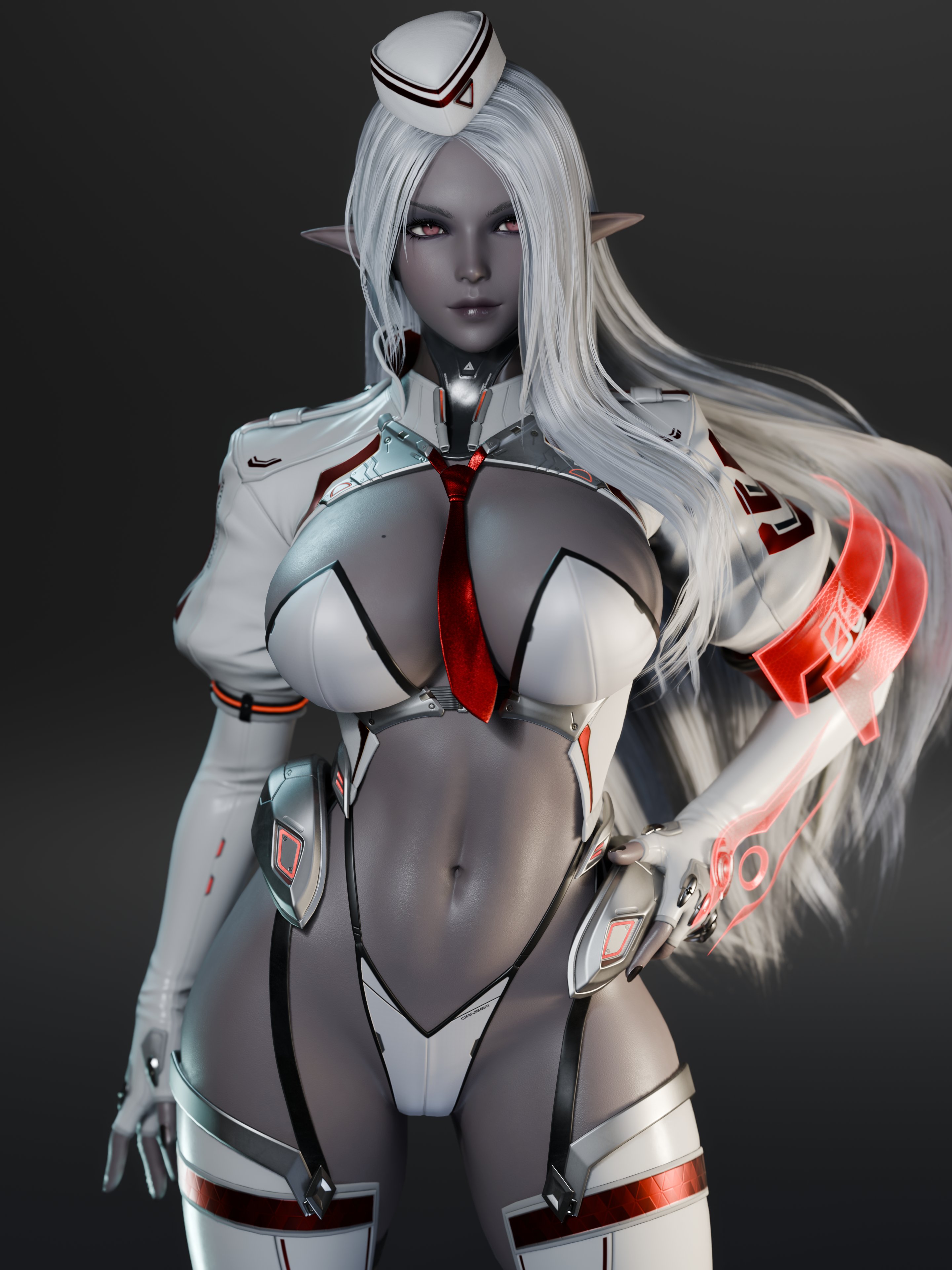1girls, 2025, 3d, 3d (artwork), alluring, alternate version available, big breasts, bikini, breasts, curvaceous, curvaceous body, curvaceous female, curvaceous figure, curvaceous hips, curvy, curvy body, curvy female, curvy figure, curvy hips, cyberpunk elf (ryanreos), dark elf, dark elf female, dark skin, dark-skinned female, elf, elf ears, elf female, enticing, female, gloves, hips, long gloves, long hair, original, red eyes, revealing clothes, ryanreos, seducing, seductive, seductive look, shiny, shiny breasts, shiny skin, skimpy, skimpy clothes, teasing, temptation, tempting, thick, thick breasts, thick hips, thick thighs, variant, variant set, voluptuous, voluptuous female, white bikini, white hair, wide hips