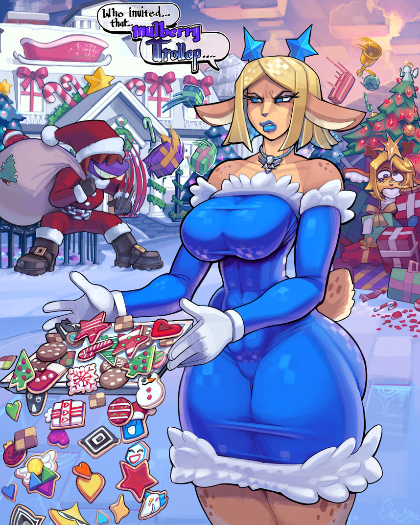 anthro, carol holiday, deltarune, dialogue, milf, monster girl, noelle holiday, sfw, snao, susie (deltarune), tagme, thick ass, thick thighs, undertale, undertale (series), wallpaper