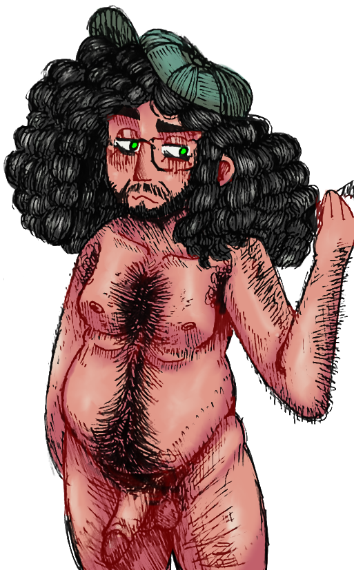 1boy artist_request balls ballsack beard benjamin_kondraki black_hair body_hair curly_hair dilf dr._kondraki facial_hair foreskin foreskin_folds green_eyes hairy_male human human_only intact long_hair_male male male_nipples male_only male_pubic_hair mature_male mustache nude_male penis retracted_foreskin scp_foundation scrotum semi-erect smooth_penis solo testicles toony uncut