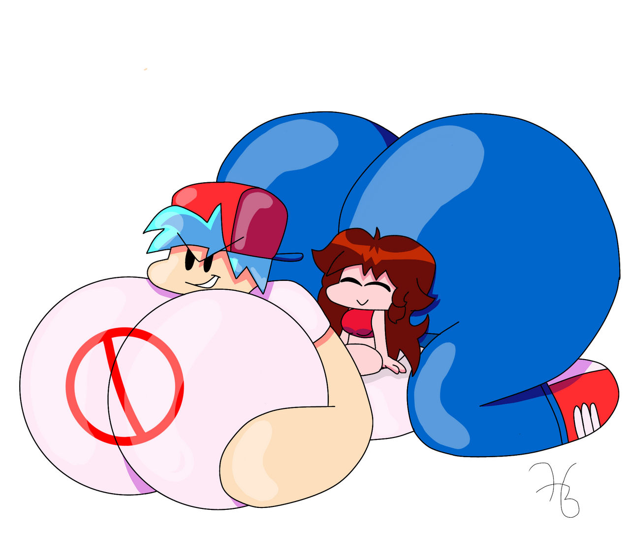 Friday night funkin breast expansion