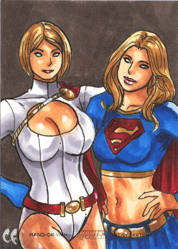 2girls big_breasts chris_foulkes curvaceous curvy curvy_body curvy_female curvy_figure dc dc_comics female female_only hourglass_figure kara_danvers kara_zor-el karen_starr light-skinned_female light_skin multiple_girls power_girl supergirl superman_(series) tagme voluptuous