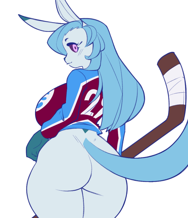 big_ass big_breasts breasts bubble_butt dorian-bc eeveelution female glaceon pokémon_(species) pokefilia pokemon tagme