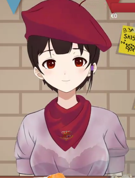 beret big_breasts bra brown_hair carmen dirty_shirt drunk españa español espana female goddess innocent mari maria maria_del_carmen mariica navarra neckerchief_between_breasts red_beret red_bra red_eyes spanish virtual_youtuber vtuber wet_shirt wine wine_on_breasts young