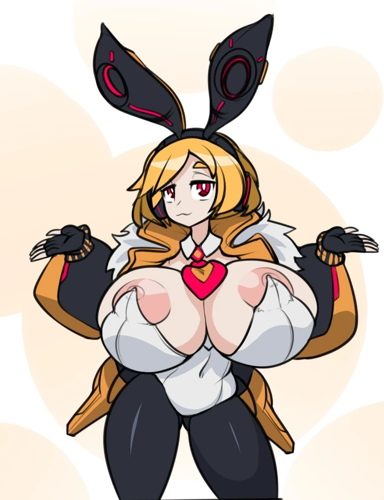 areola areolae bimbo blonde_hair breasts breasts_out bunny_ears bunny_girl bunny_suit bunnygirl bunnysuit bursting_breasts cleavage disgaea disgaea_5 disgaea_rpg exposed_nipples future_usalia gigantic_breasts huge_areola huge_areolae huge_breasts huge_nipples hyper_breasts large_breasts lewdreaper looking_at_viewer nipples nippon_ichi_software tight_clothing tights usalia_(disgaea)