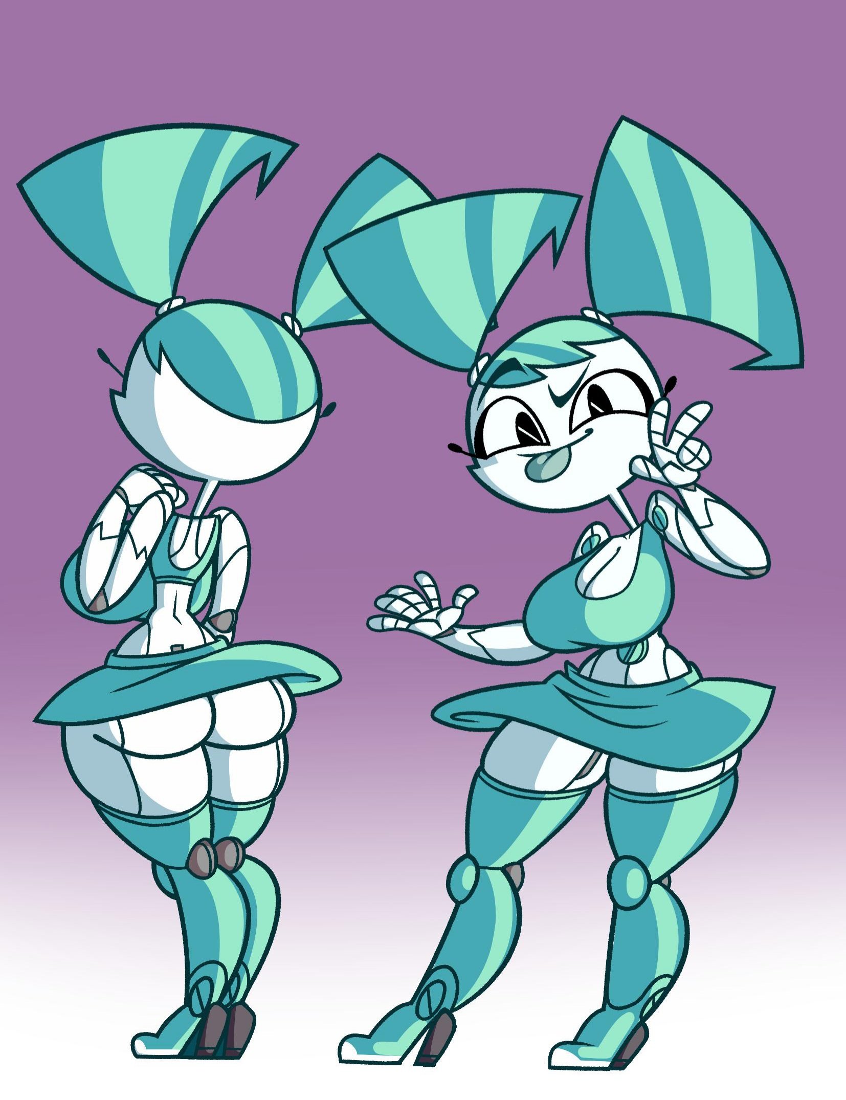 1girls, 2d, ass, big ass, big breasts, breasts, bubble ass, bubble butt, female, female only, humanoid, jenny wakeman, metuloser404, my life as a teenage robot, robot, robot girl, robot humanoid, solo, tagme, xj-9