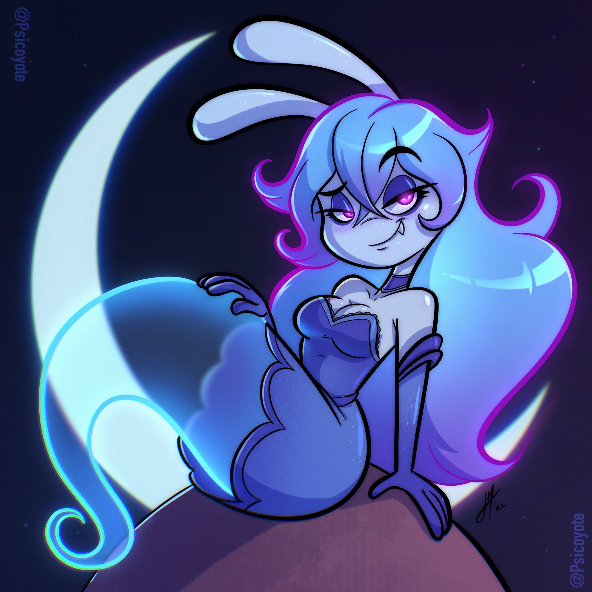 anthro, big breasts, breasts, female, mario (series), mario + rabbids, mario + rabbids: sparks of hope, midnite (mario + rabbids), nintendo, psicoyote, rabbid, raving rabbids, tagme, ubisoft, video games
