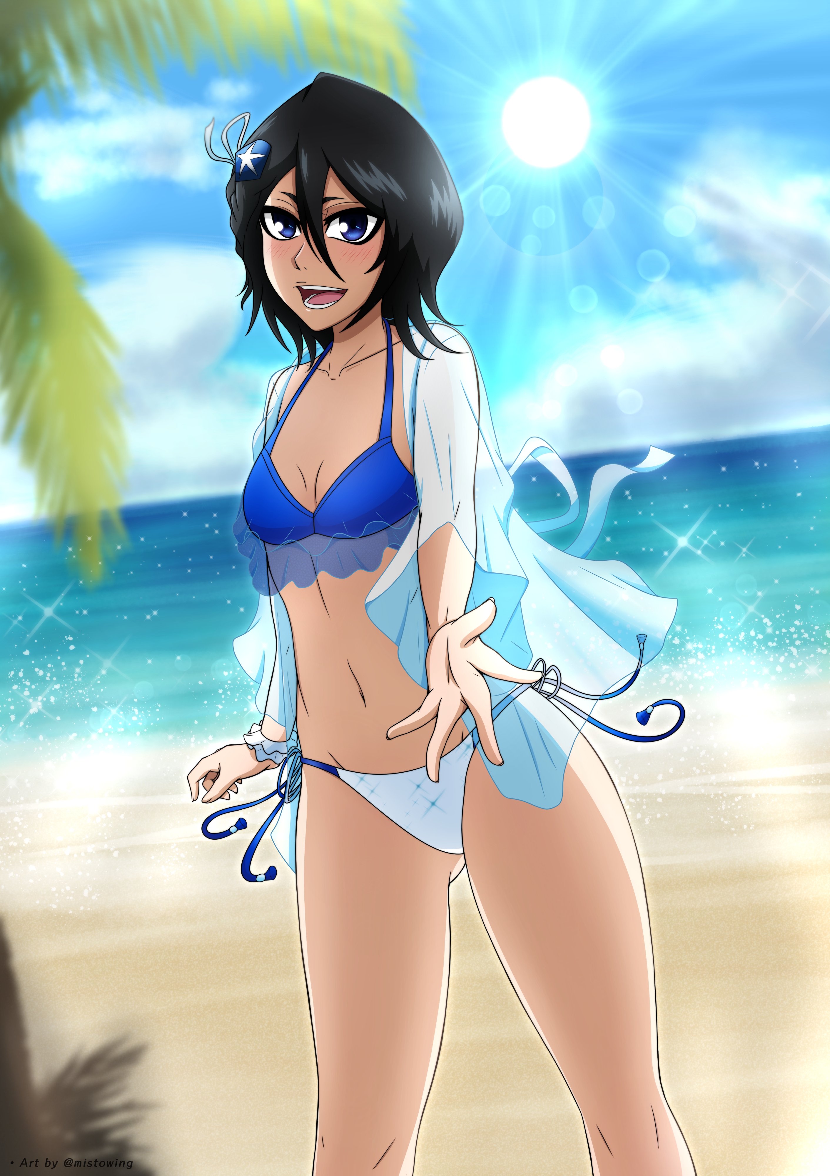 bleach, bleach brave souls, clothed, female, kuchiki rukia, mistowing, solo