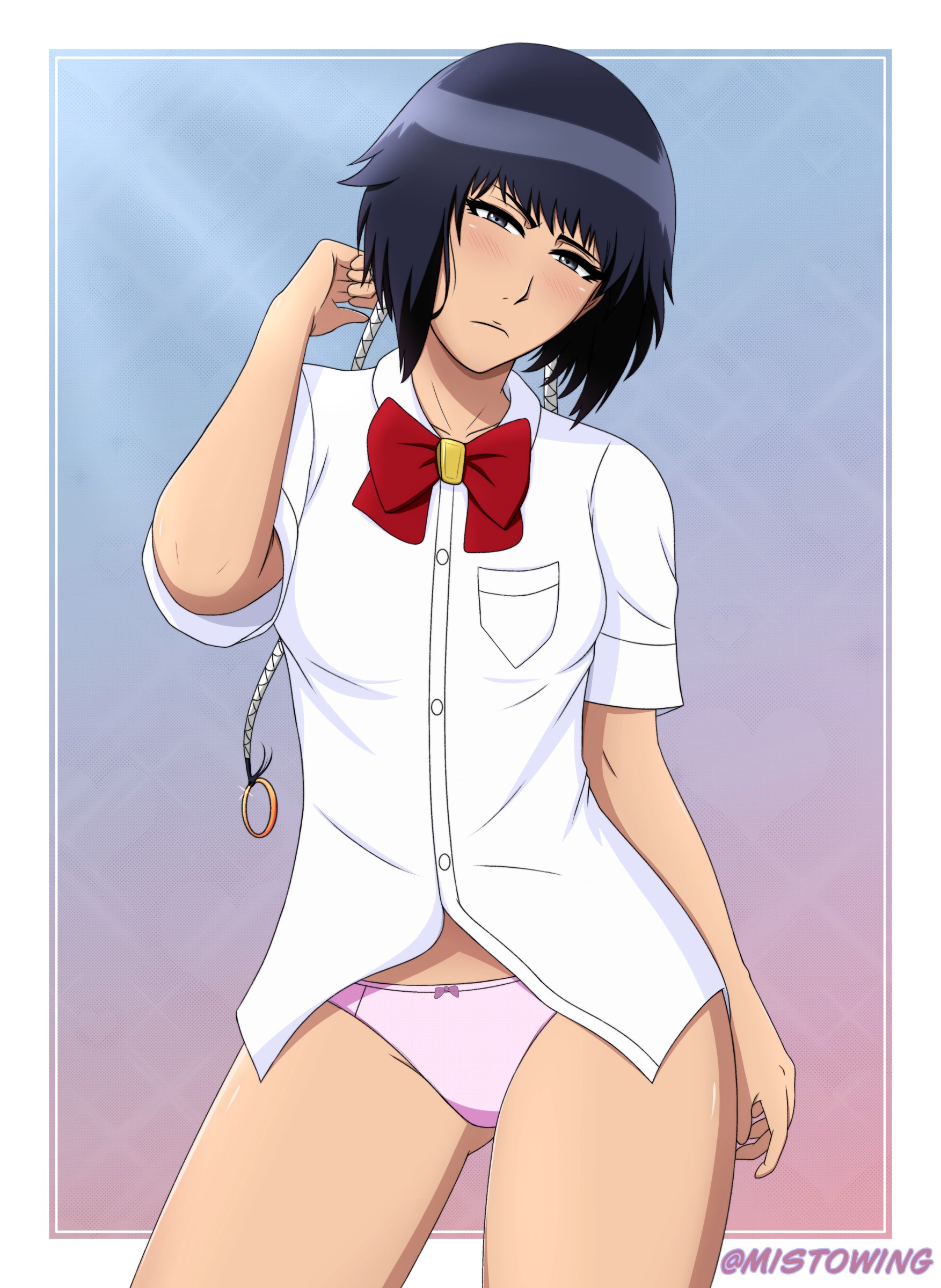 bleach, braided hair, female, golden rings, mistowing, panties, petite, soifon, sui-feng, tagme