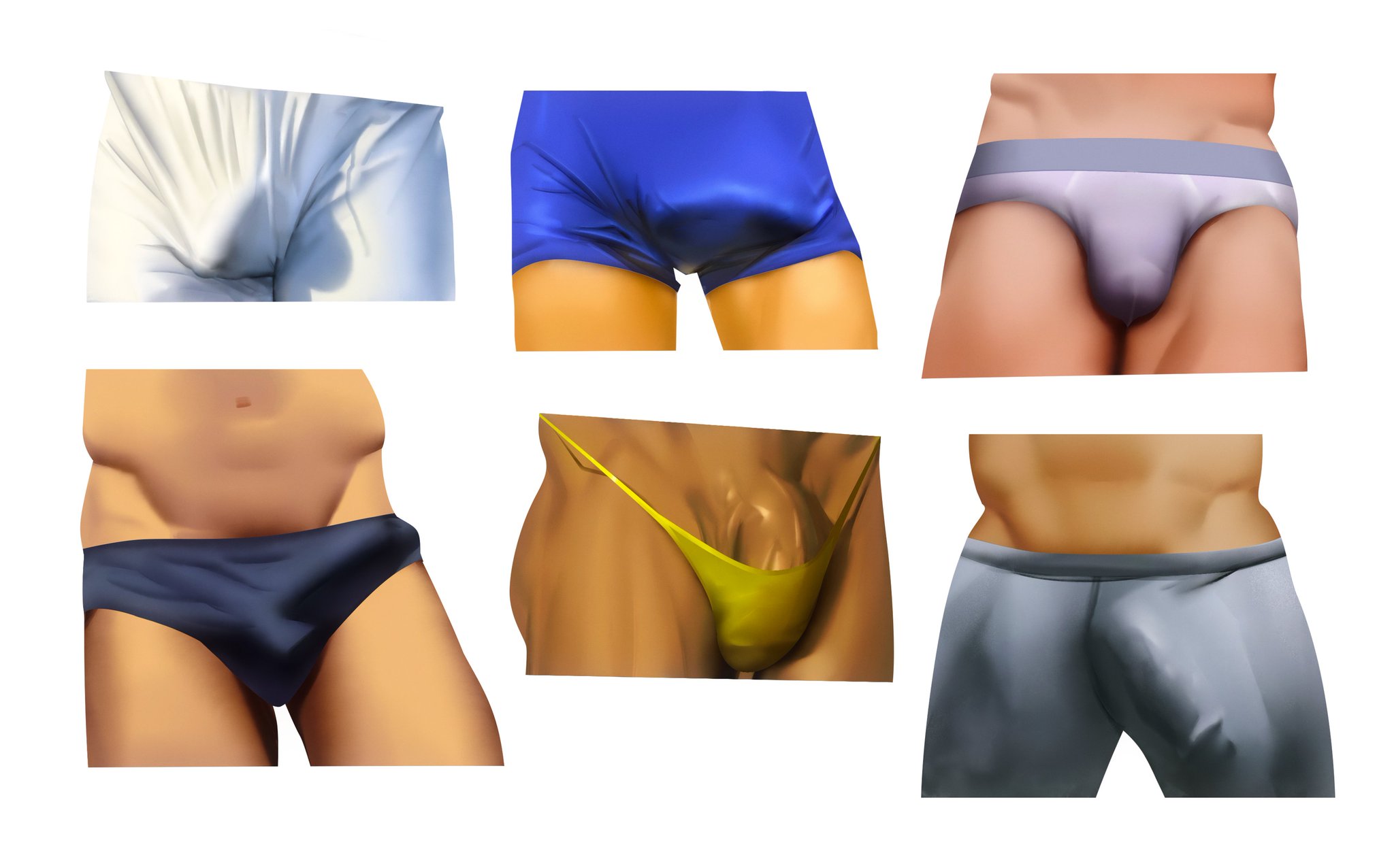 boxer briefs, boxers, bulge, circumcised, close-up, concept art, erection under underwear, foreskin, male, male only, penis, penis outline, penis peek, qai san, swimwear, thong, uncircumcised, uncut, underwear, unnamed character
