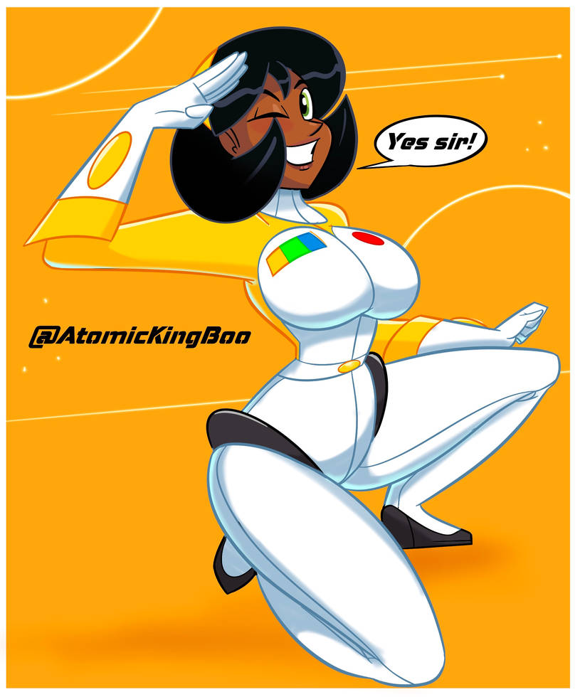 1girls artist_name athletic athletic_female atomickingboo big_ass big_breasts breasts dark-skinned_female dark_skin female female_focus female_only fit fit_female hips large_breasts mindi_tygerson original original_character short_hair the_space_angels thick thick_ass thick_legs thick_thighs voluptuous wide_hips yellow_theme