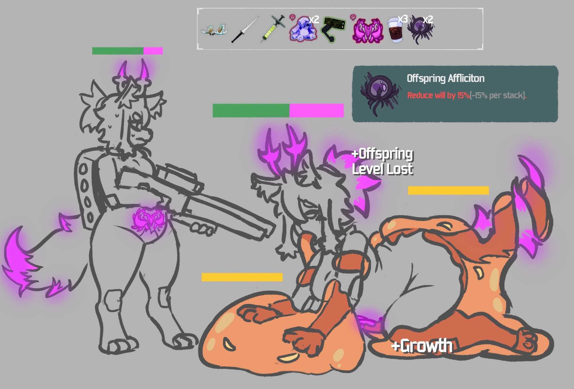 1girls, 2025, big breasts, breasts, corruption, cum, cum in pussy, cum inside, cumflation, deer, deer girl, deerpuppyy, fellatio, female, furry, gameplay mechanics, gup, hi res, inflation, orange body, orange eyes, original character, pregnant, pregnant female, risk of rain, risk of rain 2, sex, short hair, slime, sweat, tail, tattoo, tentacle, tentacle in mouth, tentacle sex, thick thighs, thighs