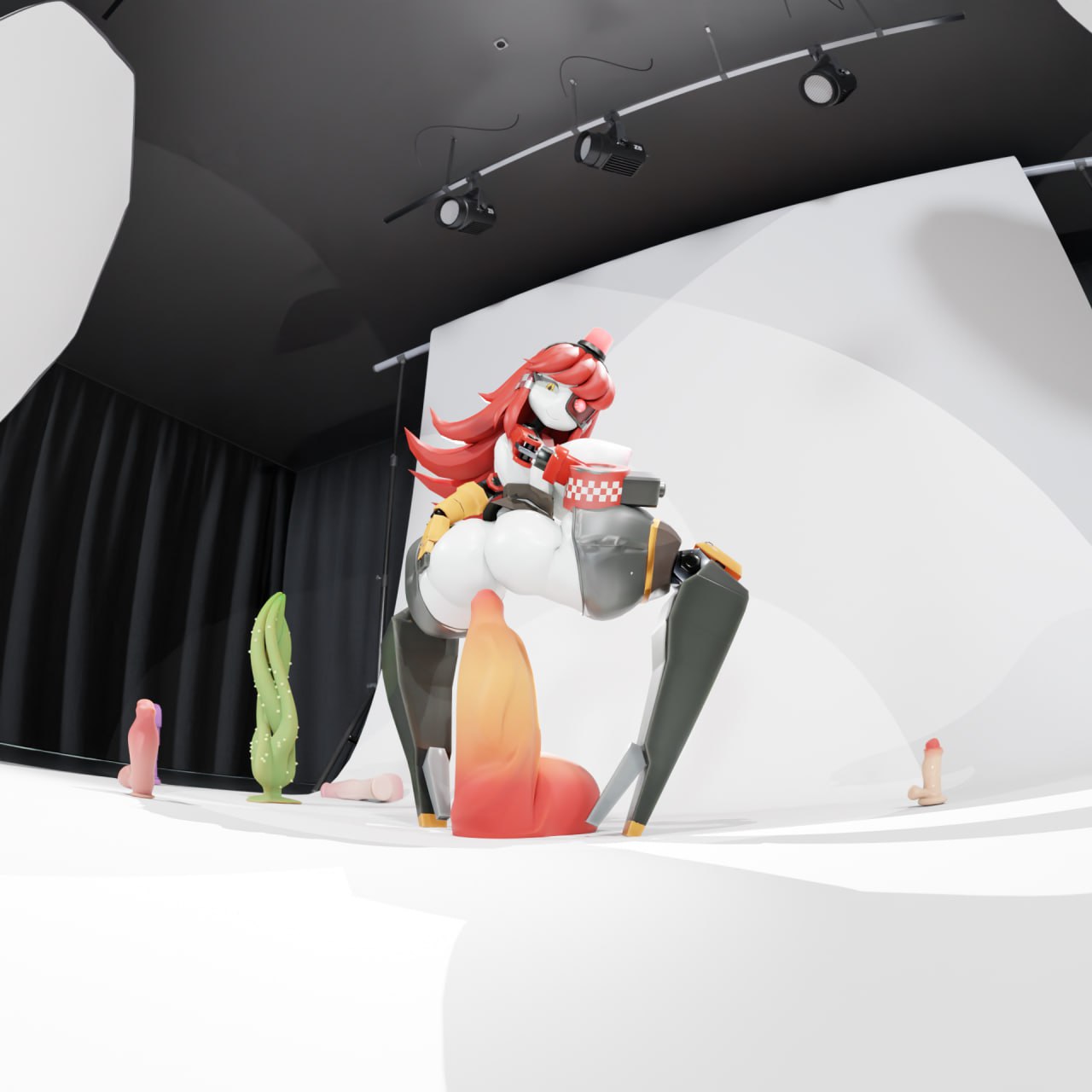 3d, blender, dildo, mimi sentry, self upload, sex toy, solo, tagme, team fortress 2